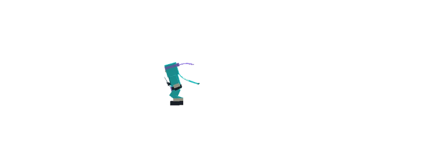 Ninja demonstrating directional jump using SHADOWFRAG's movement physics